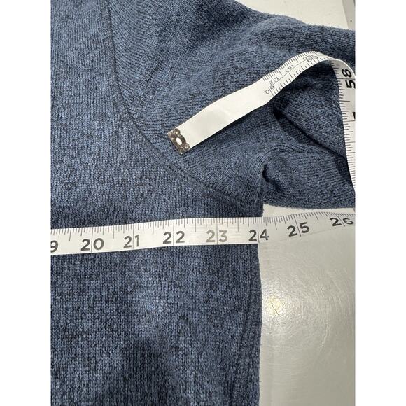 EDDIE BAUER Men’s Tight Knit Quarter-Zip Pullover Blue Size X Large - Picture 4 of 10